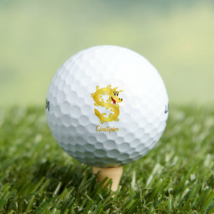 Golden Dragon Design Golf Balls