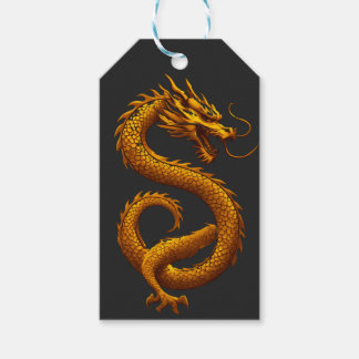 Golden Dragon Gift Tags