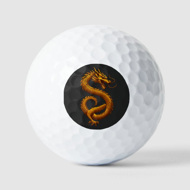 Golden Dragon Golf Balls (Front)