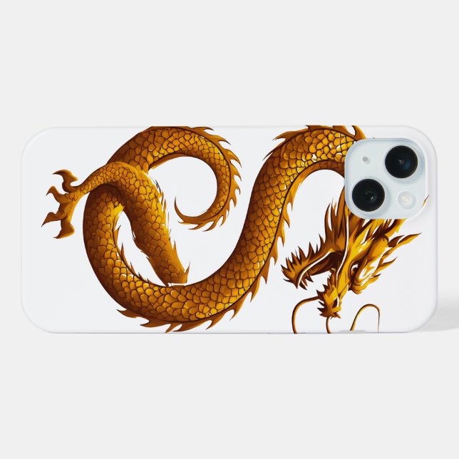 Golden Dragon iPhone Case (Back Horizontal)
