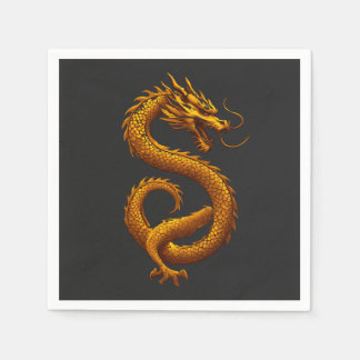 Golden Dragon Napkin