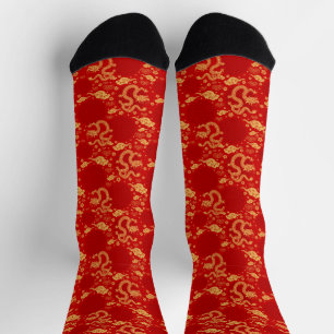 Golden dragon pattern  - Chinese Lunar year 2024 Socks