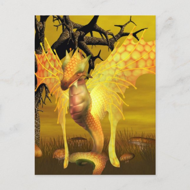 Golden Dragon Postcard (Front)