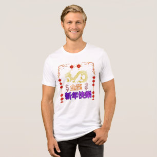 Golden Dragon Rising Tri-Blend Shirt