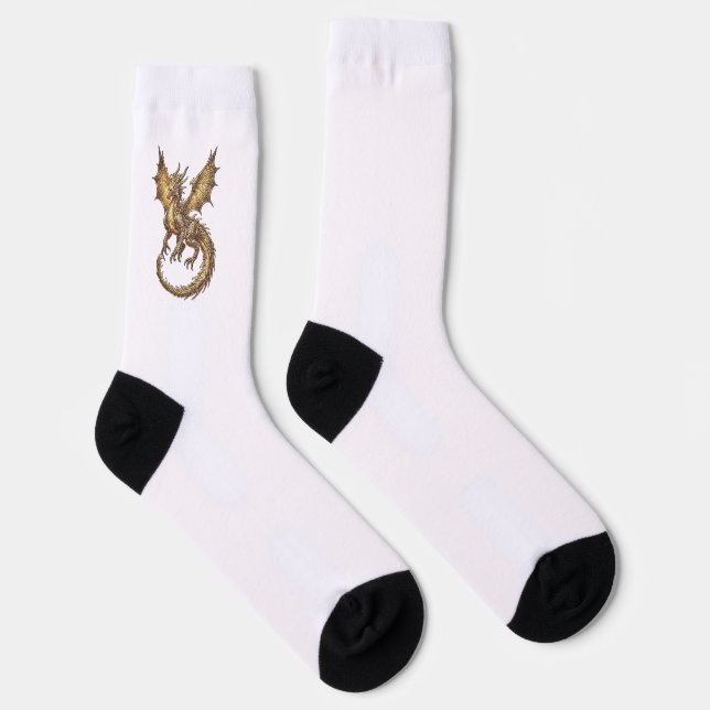 Golden Dragon  Socks (Right)