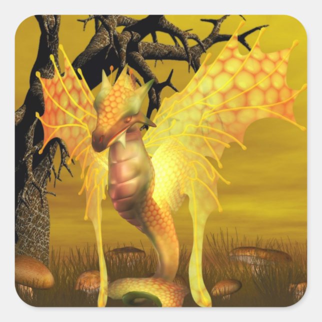 Golden Dragon Stickers (Front)