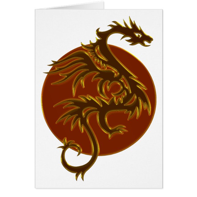 Golden Dragon Sun | make your own background (Front)