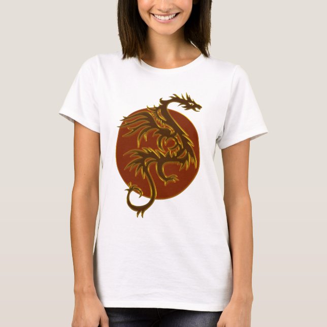 Golden Dragon Sun T-Shirt (Front)