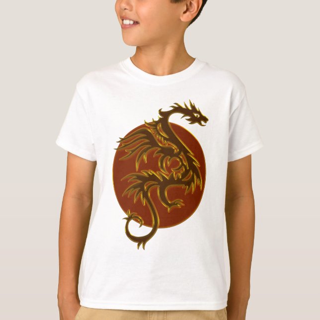 Golden Dragon Sun T-Shirt (Front)