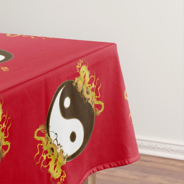 Golden Dragon Yin Yang Tablecloth (In Situ)