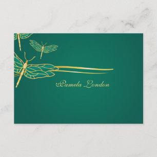 Golden Dragonflies Thank You Notes