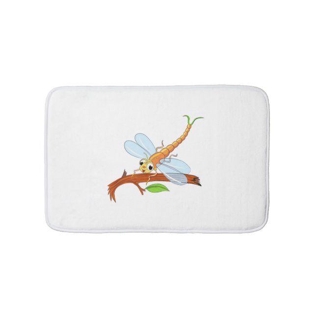 golden dragonfly bath mat (Front)