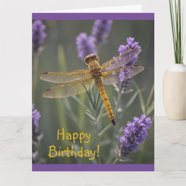 Golden Dragonfly Card (Front)