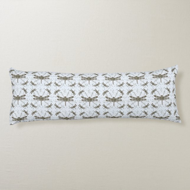 Golden dragonfly pattern - light body cushion (Back)