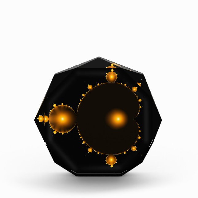 Golden Dream. The Famous Full Mandelbrot Set Photo Block (Front)