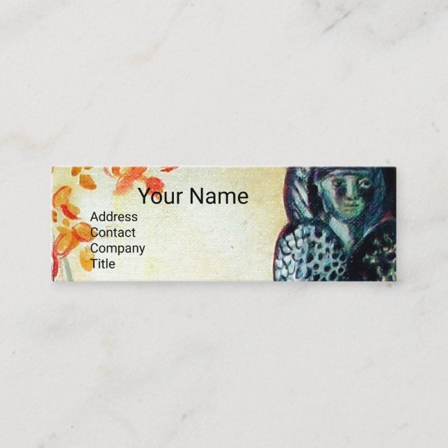 GOLDEN DREAM Yoga Instructor,Meditation,Zen Garden Mini Business Card (Front)