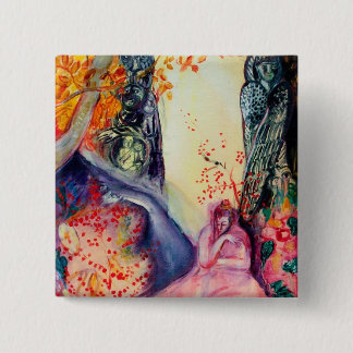 GOLDEN DREAM / Yoga Meditation Zen Garden 15 Cm Square Badge
