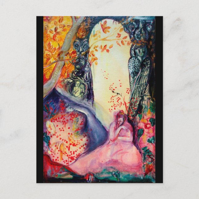 GOLDEN DREAM Yoga Meditation Zen Garden Invitation Postcard (Front)