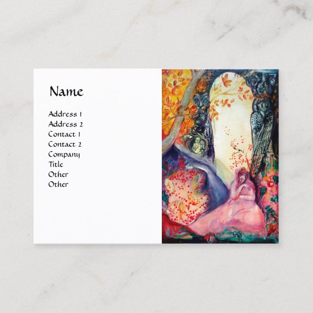 GOLDEN DREAM Yoga Meditation Zen Garden White Business Card (Front)