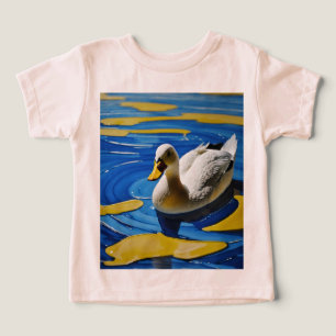 Golden Drift – 3D Duck in Blue