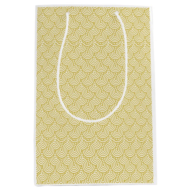 Golden Drift Medium Gift Bag (Front)