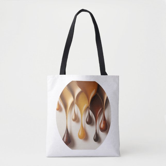 Golden Drops - Liquid Luxury Art - Tote bag (Front)