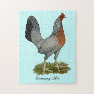 Golden Duckwing Hen Jigsaw Puzzle