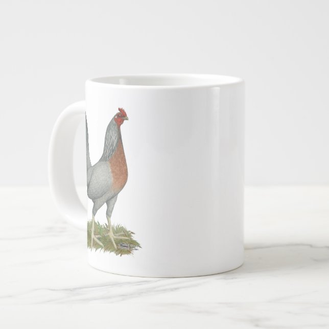 Golden Duckwing Hen Large Coffee Mug (Front Left)