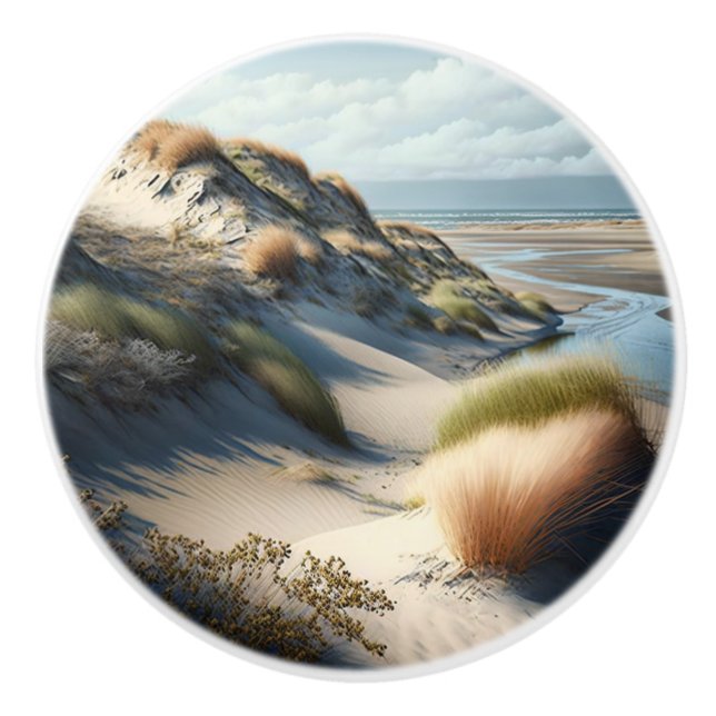 Golden Dunes Ceramic Knob (Front)