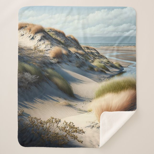 Golden Dunes Sherpa Blanket (Front)