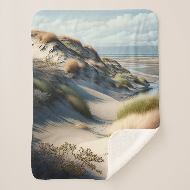 Golden Dunes Sherpa Blanket (Front)