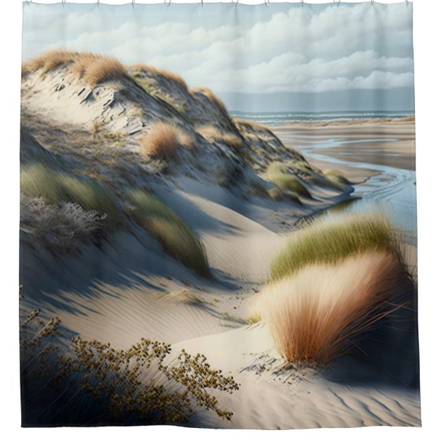 Golden Dunes Shower Curtain (Front)