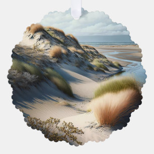 Golden Dunes Tree Decoration Card