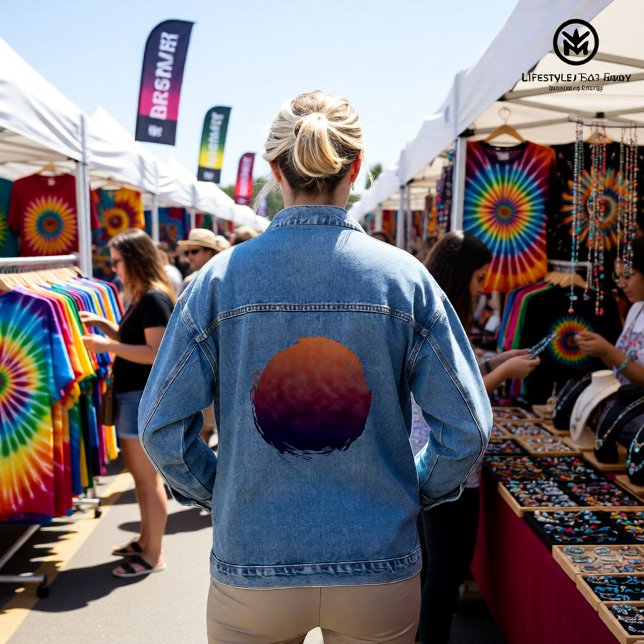 Golden Dusk Reverie Denim Jacket (Creator Uploaded)