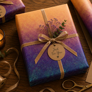 Golden Dusk Reverie Wrapping Paper Sheet