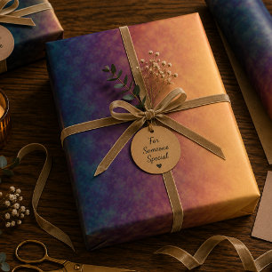 Golden Dusk Reverie Wrapping Paper Sheet