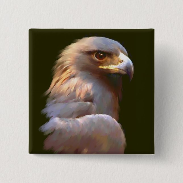 Golden Eagle 15 Cm Square Badge (Front)