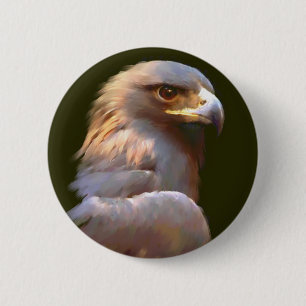 Golden Eagle 6 Cm Round Badge