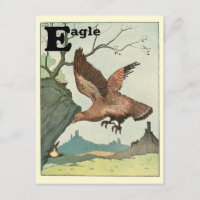 Golden Eagle Animal Alphabet Letter E