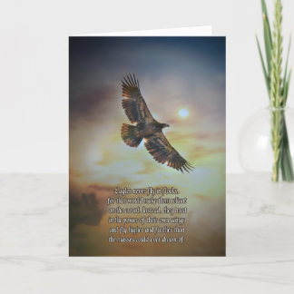 Golden Eagle Believe In Yourself Encouragement Card