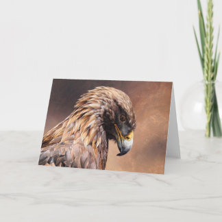Golden Eagle Blank Card by Andrew Denman