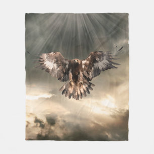Golden Eagle Fleece Blanket