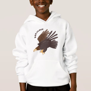 Golden eagle funny cartoon illustration