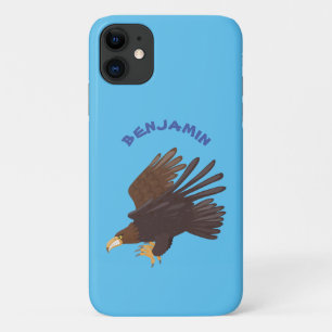 Golden eagle funny cartoon illustration Case-Mate iPhone case