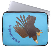 Golden eagle funny cartoon illustration