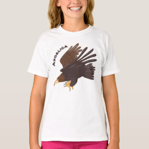 Golden eagle funny cartoon illustration T-Shirt