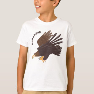 Golden eagle funny cartoon illustration T-Shirt