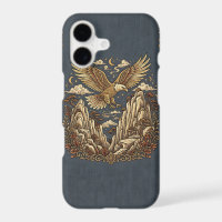 Golden Eagle iPhone 17 Case - Mountain Cliff Patte