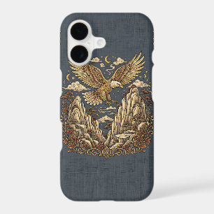 Golden Eagle iPhone 17 Case - Mountain Cliff Patte