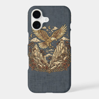 Golden Eagle iPhone 17 Case - Mountain Cliff Patte
